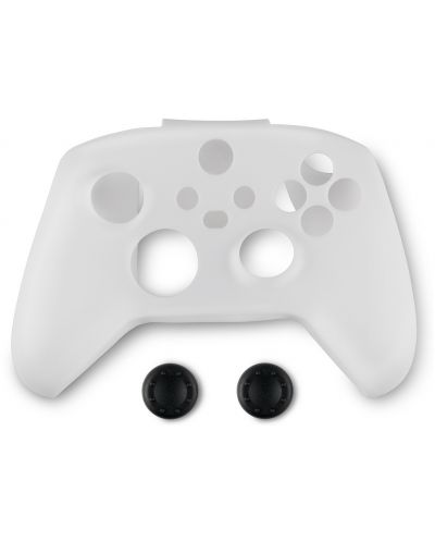 Силиконов кейс и тапи Spartan Gear, за Xbox Series, бял - 1