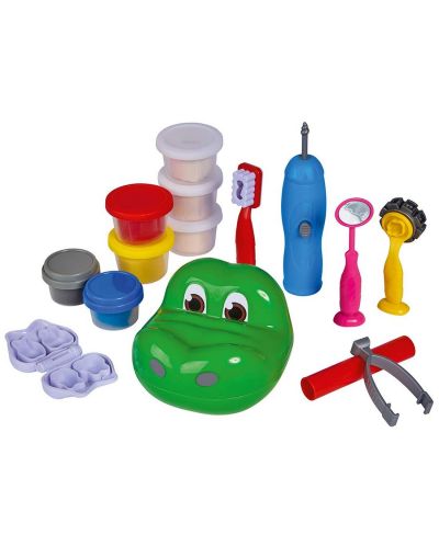 Творчески комплект Simba Toys Art and Fun - Моделин, сет крокодил на зъболекар - 1