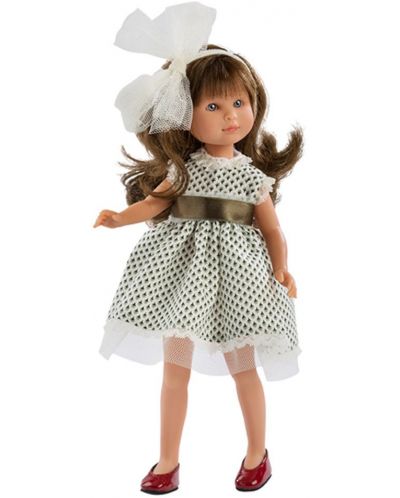 Кукла Asi - Силия, с рокля от тюл и голяма бяла панделка, 30 cm - 1