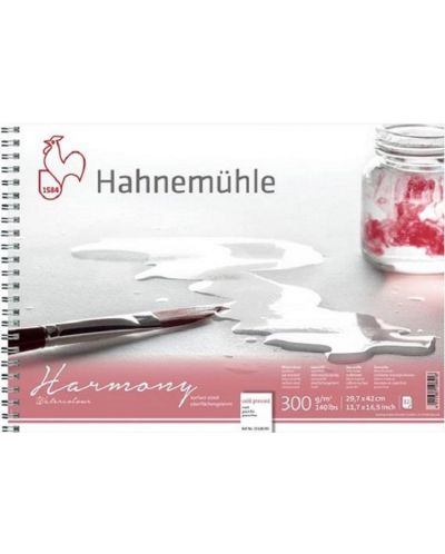 Скицник със спирала Hahnemuhle Harmony - А3, студено пресована хартия, 12 листа - 1