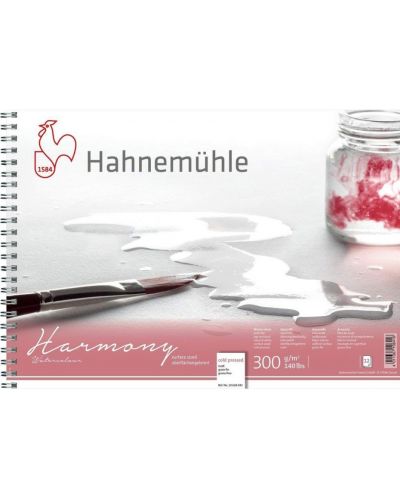 Скицник със спирала Hahnemuhle Harmony - А4, студено пресована хартия, 12 листа - 1