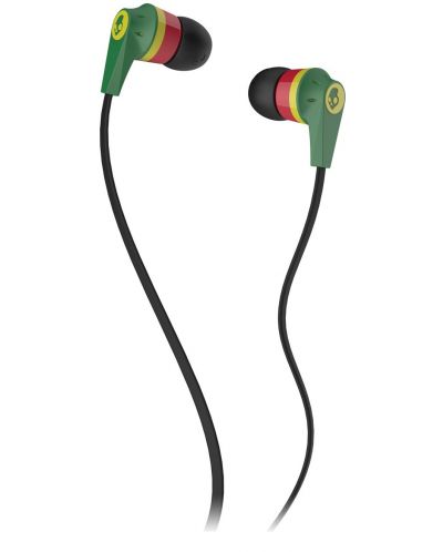 Слушалки Skullcandy - Ink'd 2.0 Rasta, зелени
