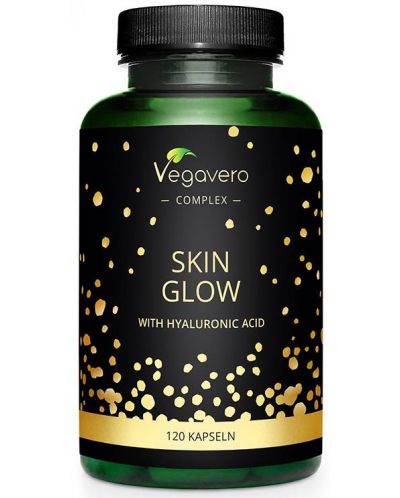 Skin Glow with Hyaluronic Acid, 120 капсули, Vegavero - 1