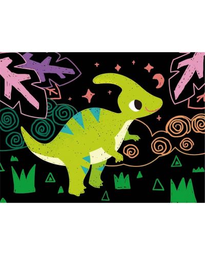 Скреч рисунки Avenir - Динозаври, 8 броя - 3