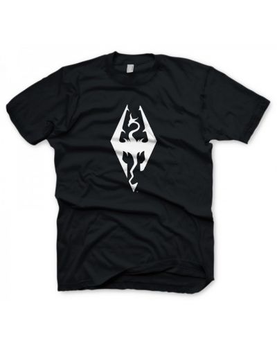 Тениска Skyrim - Dragon Symbol - черна, размер S - 1