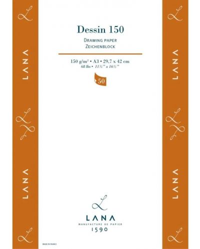 Скицник Lana Dessin - A3, 50 листа - 1
