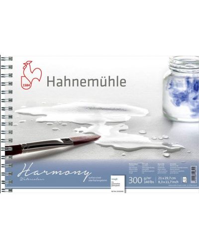 Скицник със спирала Hahnemuhle Harmony - A4, груба хартия, 12 листа - 1