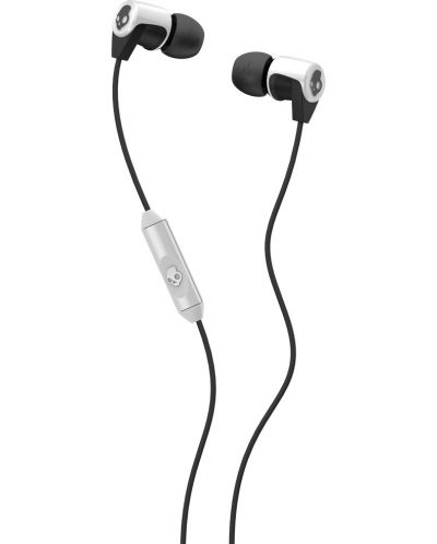 Слушалки Skullcandy - Riff, бели/черни