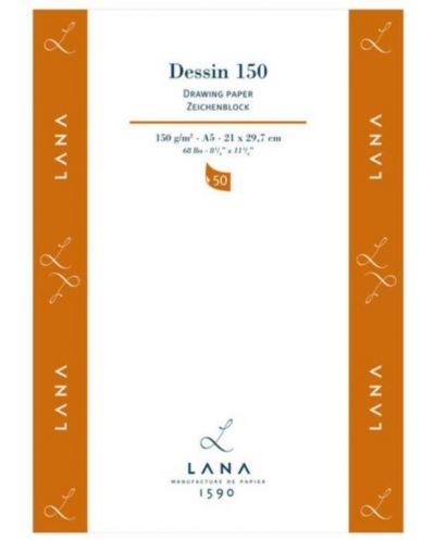 Скицник Lana Dessin 150 - A5, 50 листа - 1