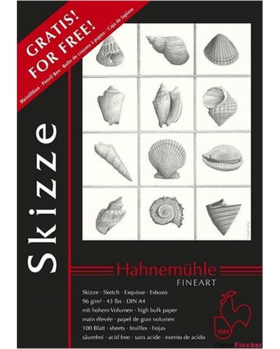 Скицник Hahnemuhle Skizze - А4, 2 броя х 100 листа - 1
