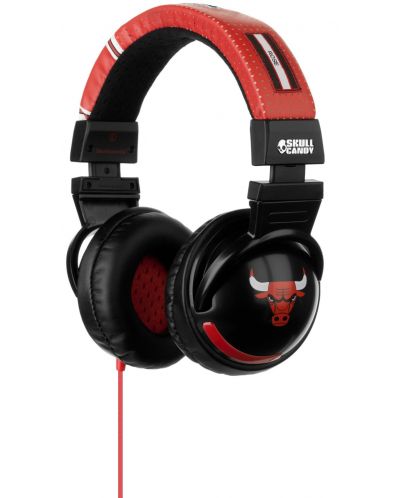 Слушалки Skullcandy - Hesh NBA Chicago Bulls, черни/червени