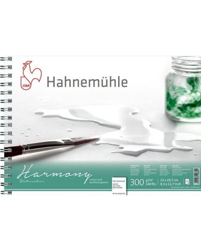 Скицник със спирала Hahnemuhle Harmony - А4, горещо пресована хартия, 12 листа - 1