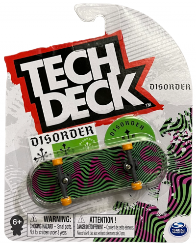 Скейтборд за пръсти Tech Deck - Disorder Chaos, райета - 1