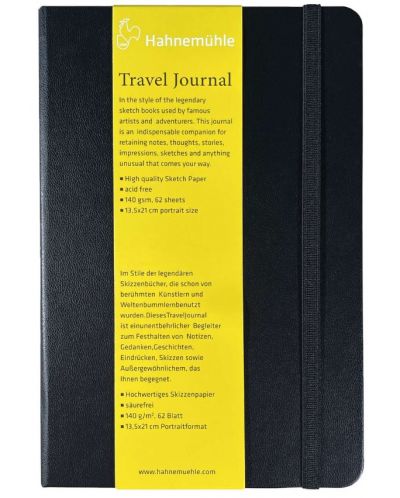Скицник Hahnemuhle Travel Journal - 13.5 x 21 cm, 62 листа - 1