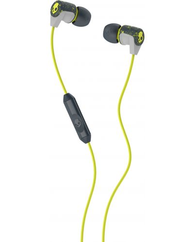 Слушалки Skullcandy - Riff Mobility, сиви/зелени