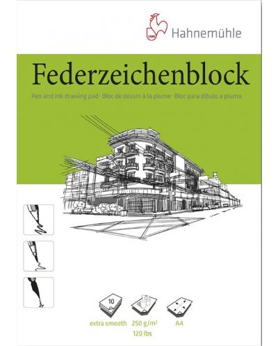 Скицник Hahnemuhle Federzeichenblock - A4, 10 листа - 1