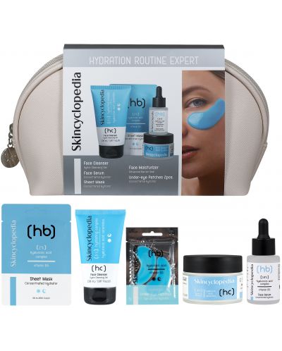 Skincyclopedia Комплект Hydration Routine Expert, с несесер, 5
