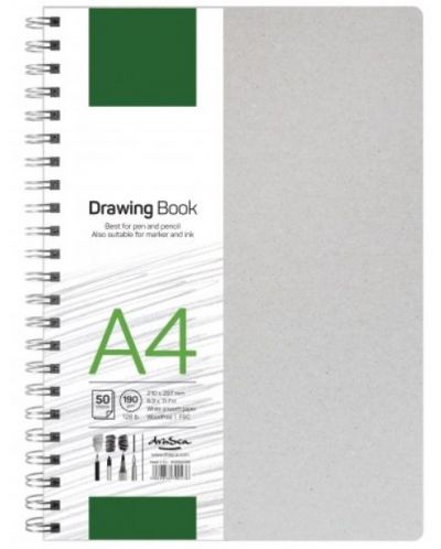 Скицник Drasca - Drawing book, 190g, 50 листа, А4 - 1