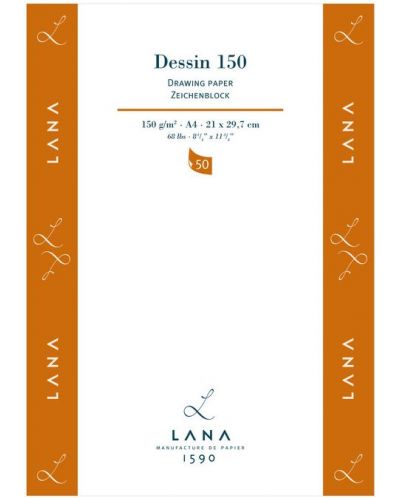 Скицник Lana Dessin - A4, 50 листа - 1