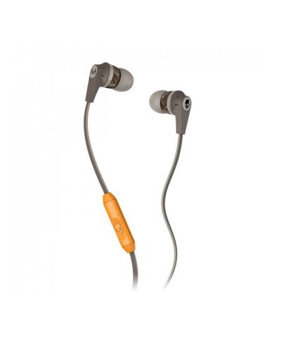 Слушалки Skullcandy - Ink'd 2.0, сиви/оранжеви
