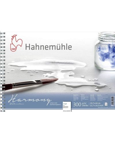 Скицник със спирала Hahnemuhle Harmony - A3, груба хартия, 12 листа - 1