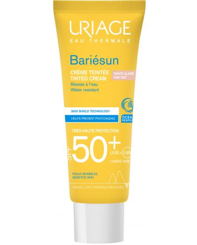 Uriage Bariesun Слънцезащитен тониран крем, светъл, SPF50, 50 ml - 1