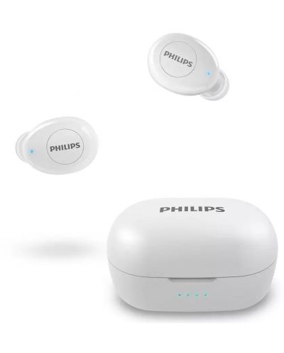 Безжични слушалки Philips - TAT2205, TWS, бели - 5