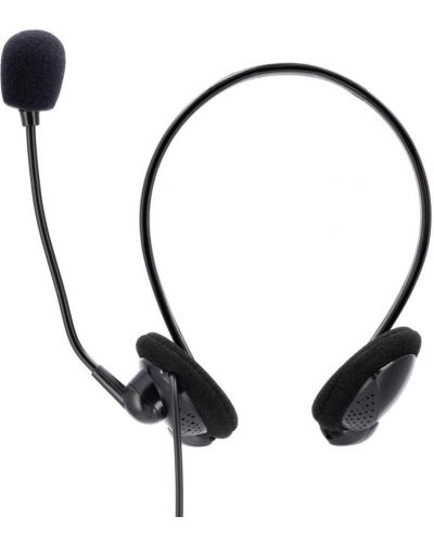 Слушалки с микрофон Hama - NHS-P100, черни - 1