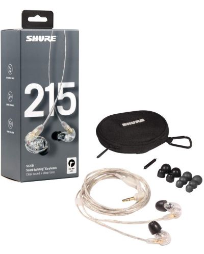 Слушалки Shure - SE215 Pro, прозрачни - 4