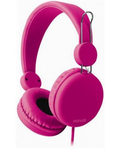Слушалки с микрофон Maxell - HP Spectrum, розови