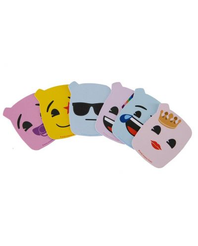 Детски слушалки с микрофон Emoji - Flip n Switch, розови/лилави - 8
