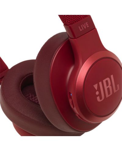 Безжични слушалки с микрофон JBL - Live 500BT, червени - 5