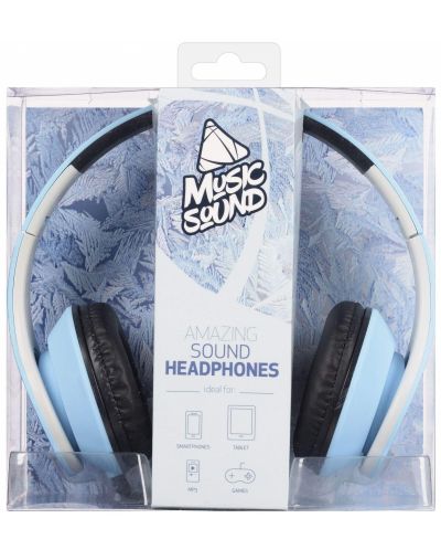 Слушалки Cellularline - Music Sound 2021 Snow, сини/бели - 2