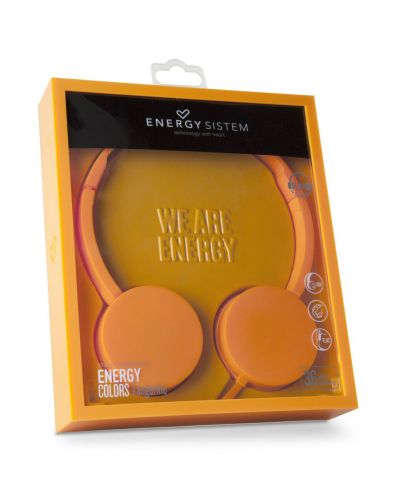 Слушалки Energy Sistem - Headphones Colors, Tangerine - 10