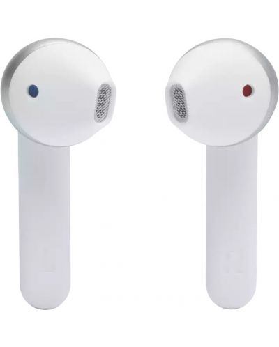 Безжични слушалки с микрофон JBL - T225 TWS, бели - 3