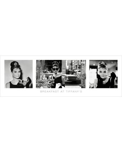 Слим плакат - Audrey Hepburn (Breakfast at Tiffany's B&amp;W)