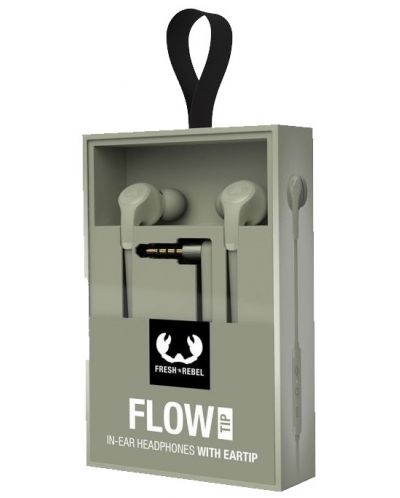 Слушалки с микрофон Fresh N Rebel - Flow Tip, Dried Green - 3