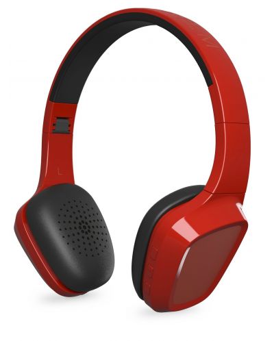 Безжични слушалки с микрофон Energy Sistem - Headphones 1 BT, червени - 3