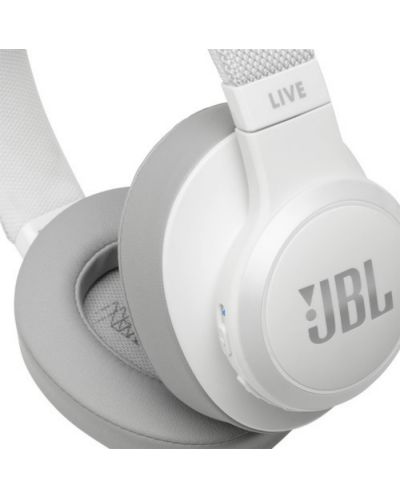 Безжични слушалки с микрофон JBL - Live 500BT, бели - 5