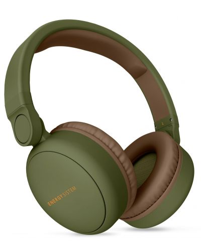 Безжични слушалки с микрофон Energy Sistem - Headphones 2 Bluetooth, зелени - 1