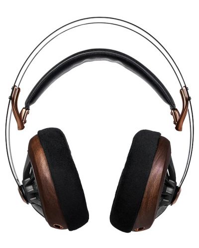Слушалки Meze Audio - 109 Pro, Hi-Fi, черни/кафяви - 2