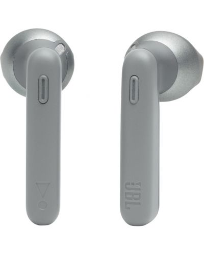 Безжични слушалки с микрофон JBL - T225 TWS, сиви - 2