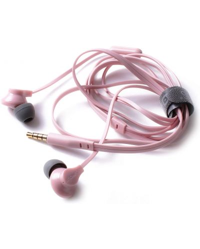 Слушалки с микрофон Boompods - Sportline, розови - 4