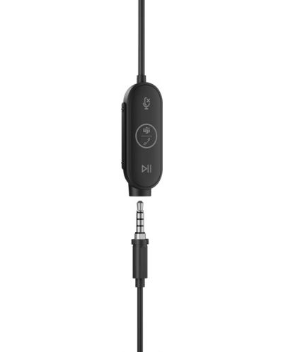 Слушалки с микрофон Logitech - Logi Zone, USB/3.5 mm, сиви - 4