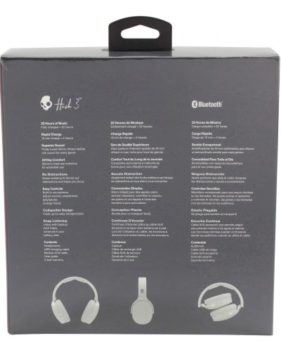 Безжични слушалки Skullcandy - Hesh 3 Wireless, White/Crimson - 6