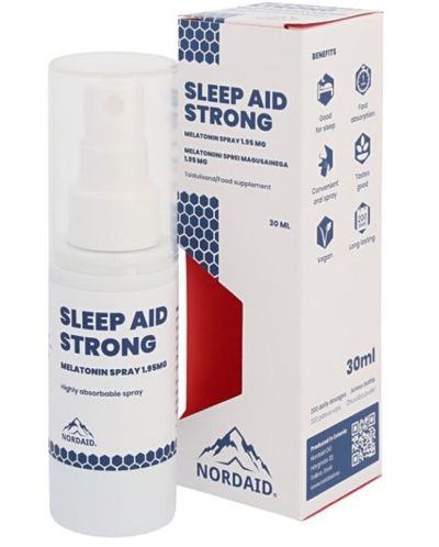 Sleep Aid Strong Спрей за уста, 1.95 mg, 30 ml, Nordaid	 - 1