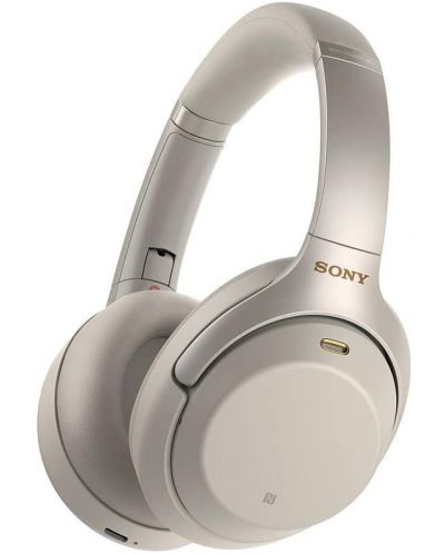 Безжични слушалки Sony - WH-1000XM3, сребристи - 1