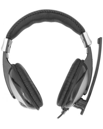 Слушалки с микрофон SBOX - HS-302, черни/сребристи - 3