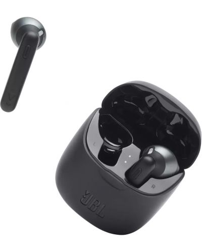 Безжични слушалки с микрофон JBL - T225 TWS, черни - 5