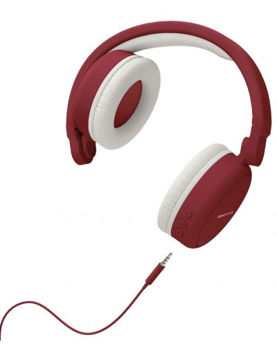 Безжични слушалки Energy Sistem - Headphones 2 Bluetooth, Ruby Red - 5
